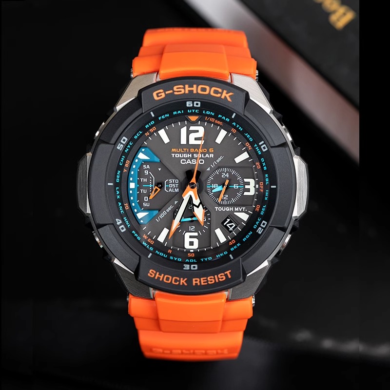 Casio/卡西欧空霸户外多功能太阳能电波时尚手表男GW-3000M-4A