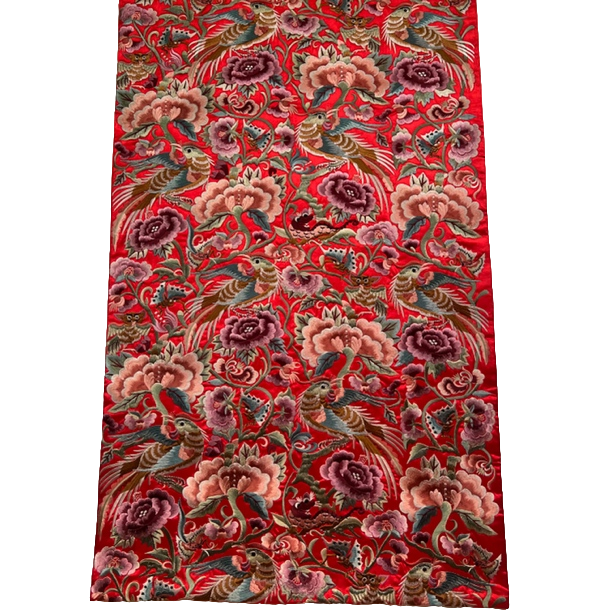 240X47cm精工绣花床旗  （适合1.8米的床）