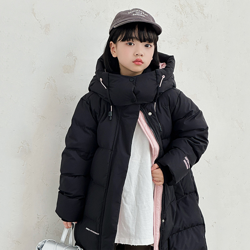 （004）2024新款童装外套加厚长款保暖白鸭绒儿童羽绒服U226010