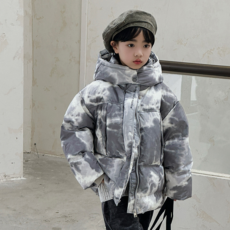 （010）2024新款冬季童装羽绒服迷彩加厚白鸭绒保暖外套U226013
