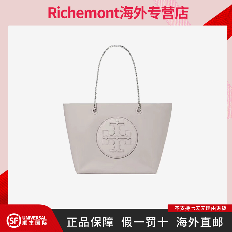 Tory Burch汤丽柏琦196133823651灰色大号尼龙单肩斜挎托特女包