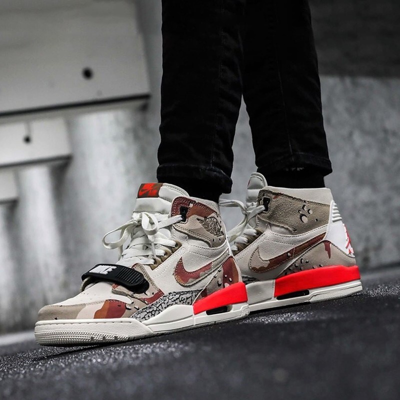 耐克Jordan Legacy 312高帮复古运动篮球鞋沙漠迷彩男AV3922-126