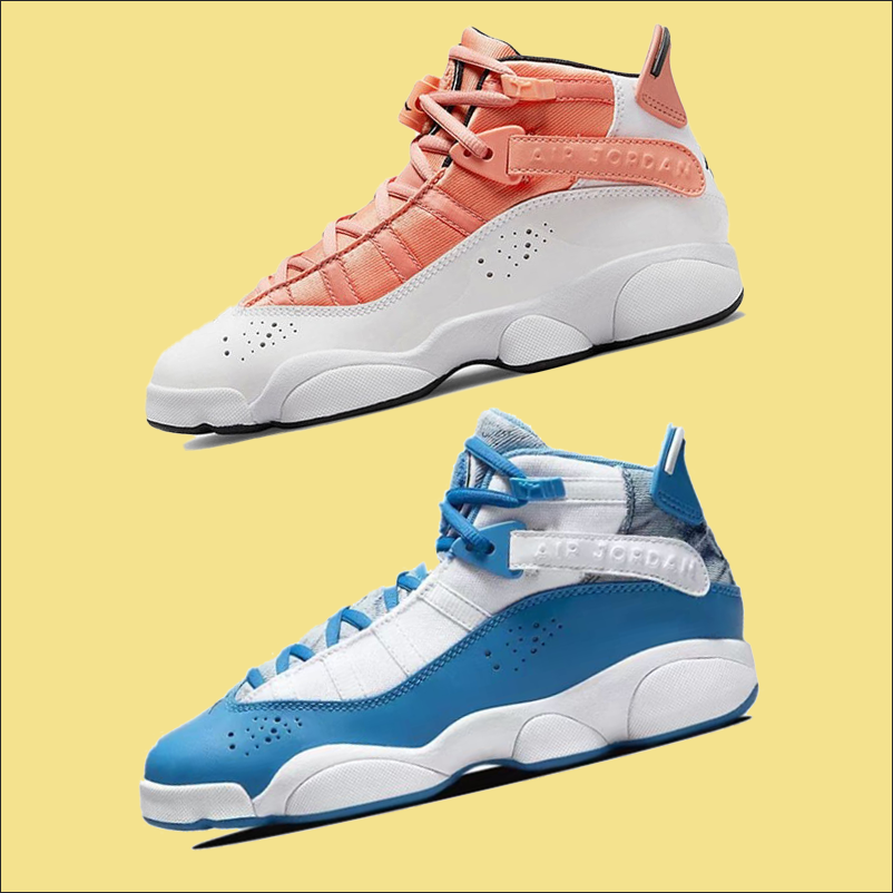 耐克Jordan Air 6 Rings大童六冠王高帮复古篮球鞋DM8963 DM8956