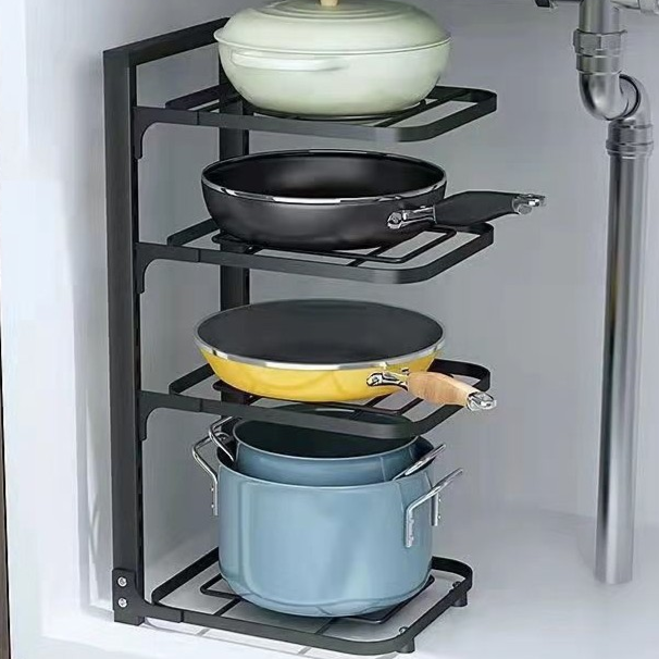 【小杨推选】【小杨直播】锅架专放锅具收纳厨房置物架下水槽多层家用