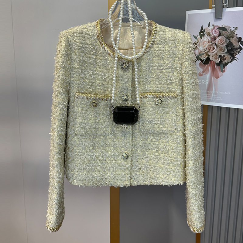 轻奢高档小香风外套女春秋小众百搭长袖高端时尚短款上衣高级感