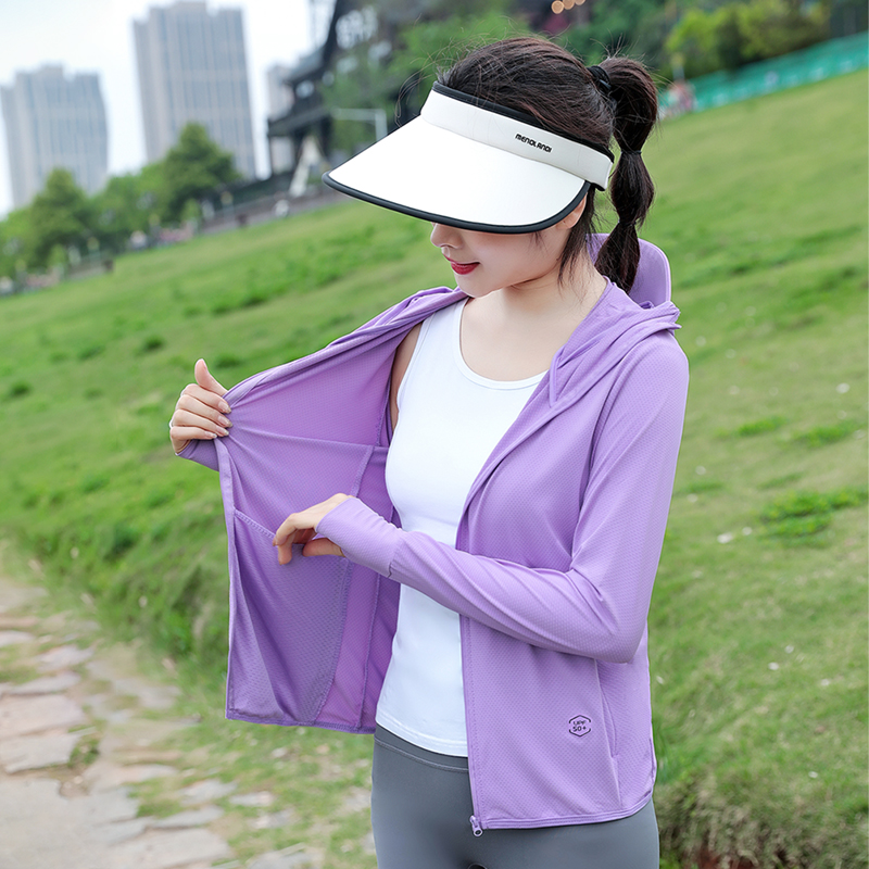 【官方正品】运动户外休闲夏季防紫外线2024新款女装连帽薄款防晒衣