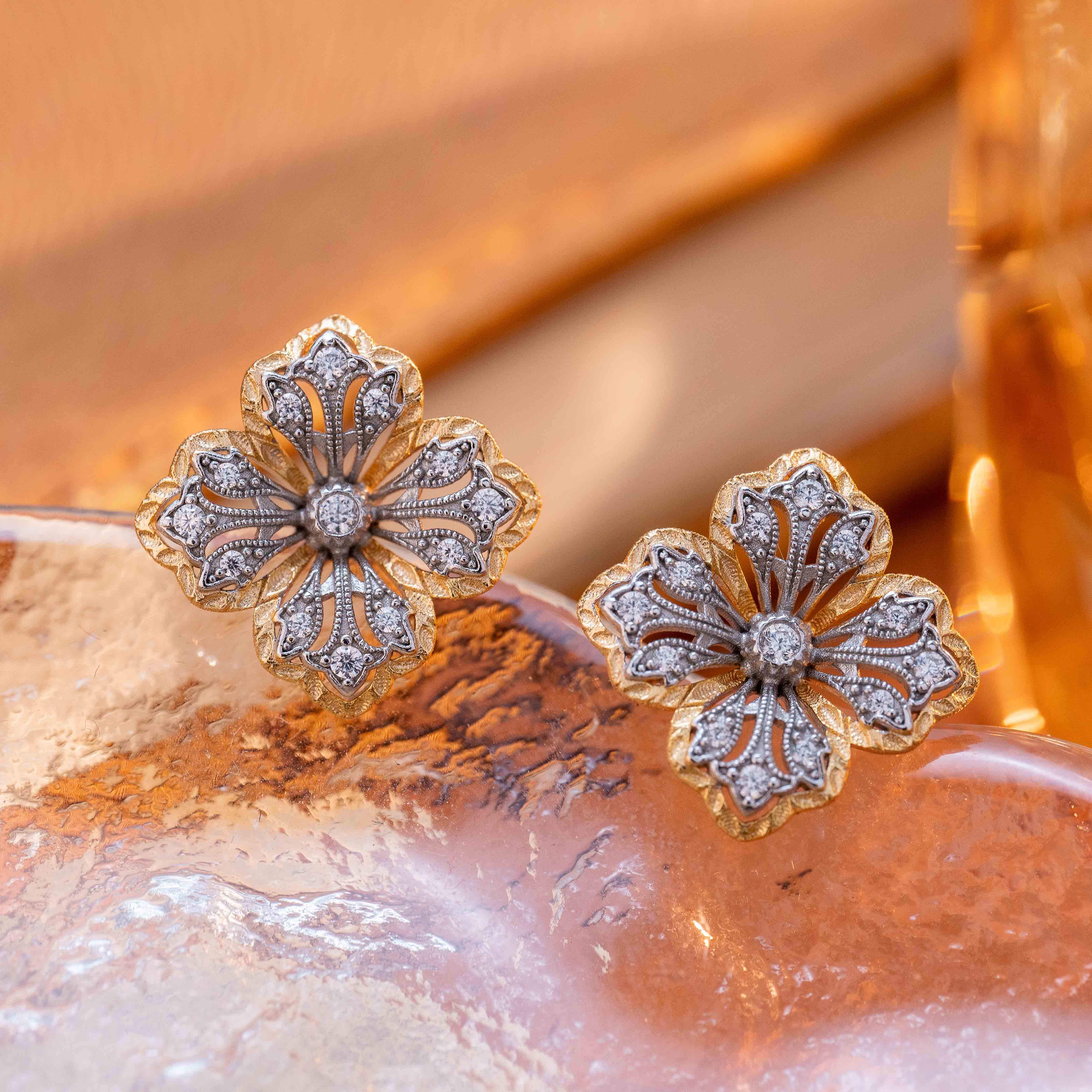 925银耳饰 【奢小姐珠宝】"夏夜"耳钉-WH096