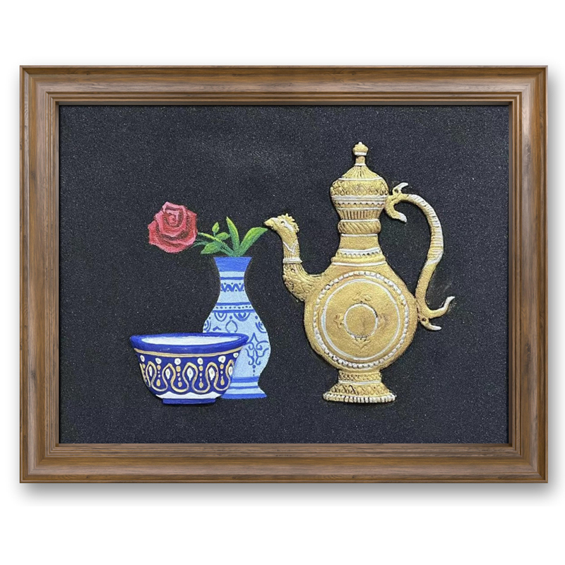 装饰画  43*53cm 电表箱画 沙粒画  包邮
