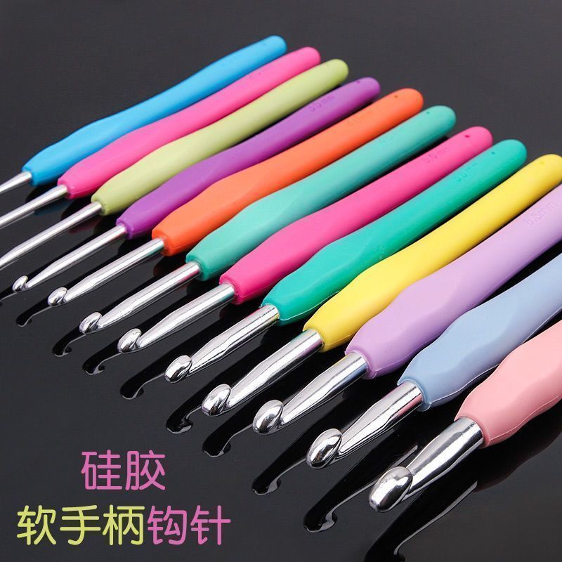 钩针套装手工diy防滑织毛衣圆头大号家用工具套装9支装