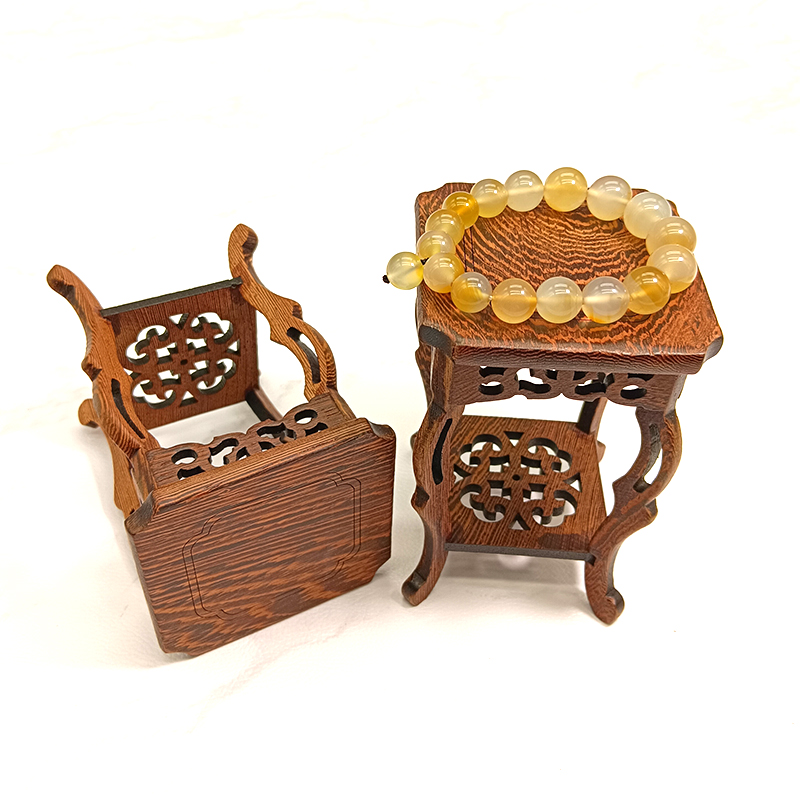 鸡翅木海马几花架实木底座小花几花梨木角几小摆件架红木实木底座