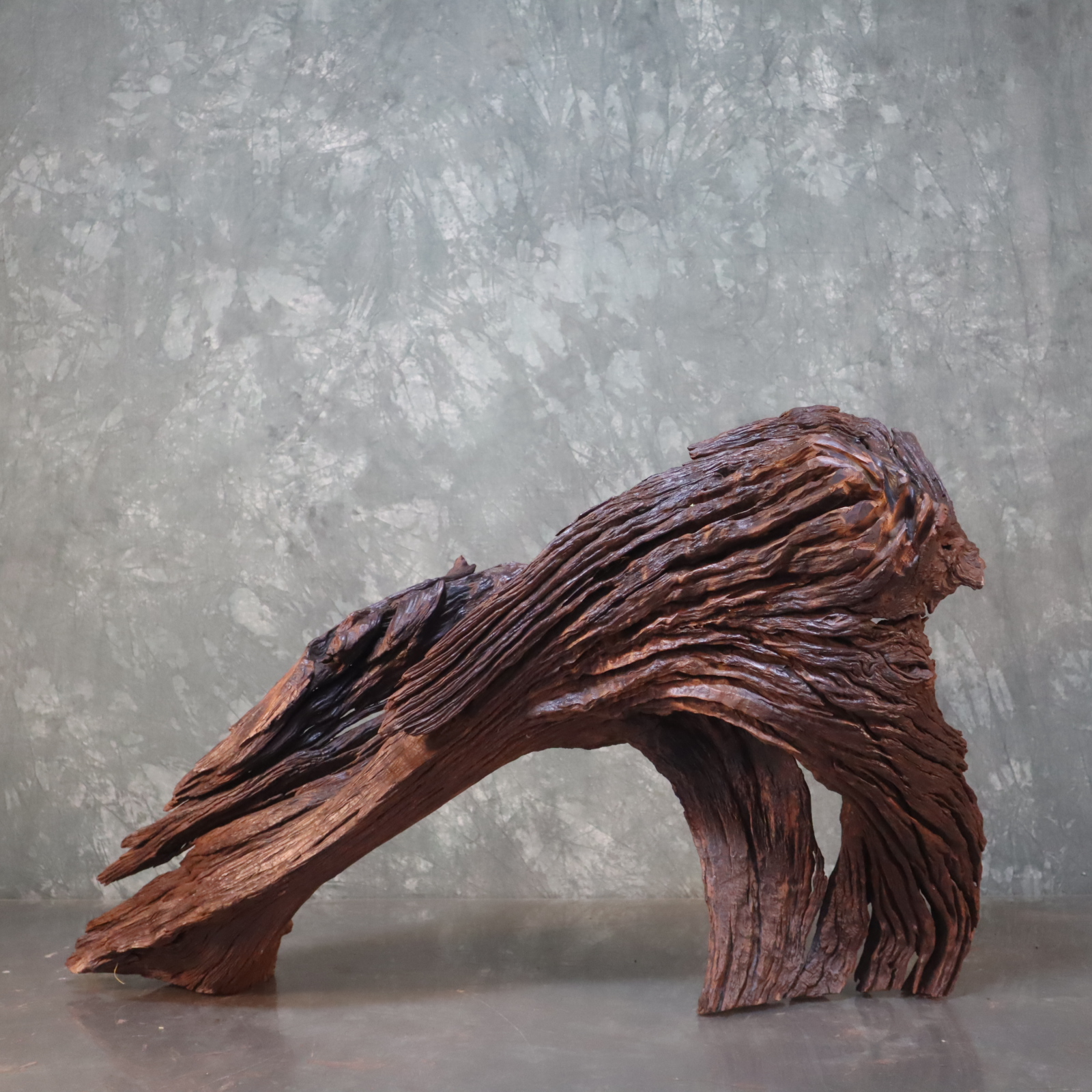 水族鱼缸造景沉木紫柚木尺寸：90*38*58