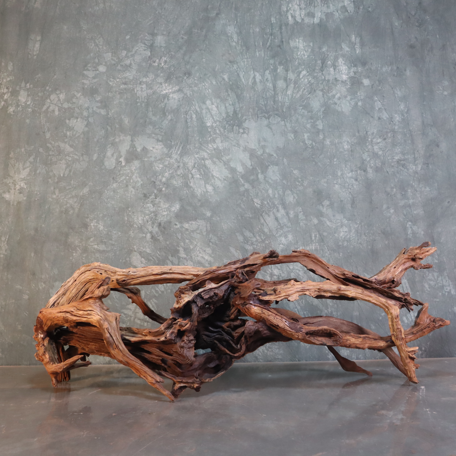 水族鱼缸造景沉木紫柚木尺寸：128*30*42