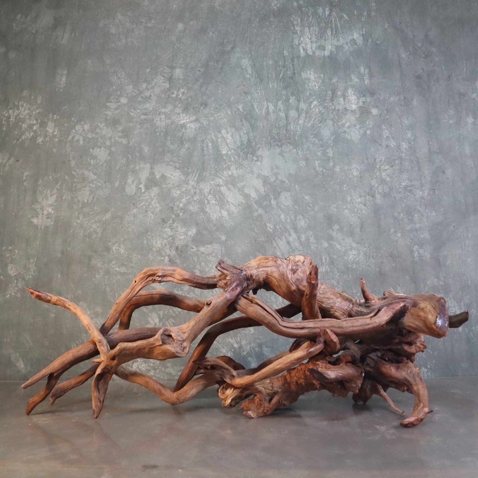 水族鱼缸造景沉木紫柚木尺寸：135*30*48秒沉水、顺丰包邮、免费煮