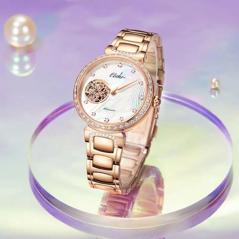 依波表镂空小众设计表盘自动机械表女表品牌官方正品时尚手表5132