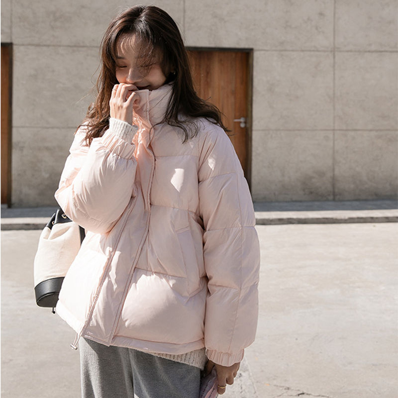 波司澄羽绒服2023年新款女韩版加厚学生宽松面包服冬季保