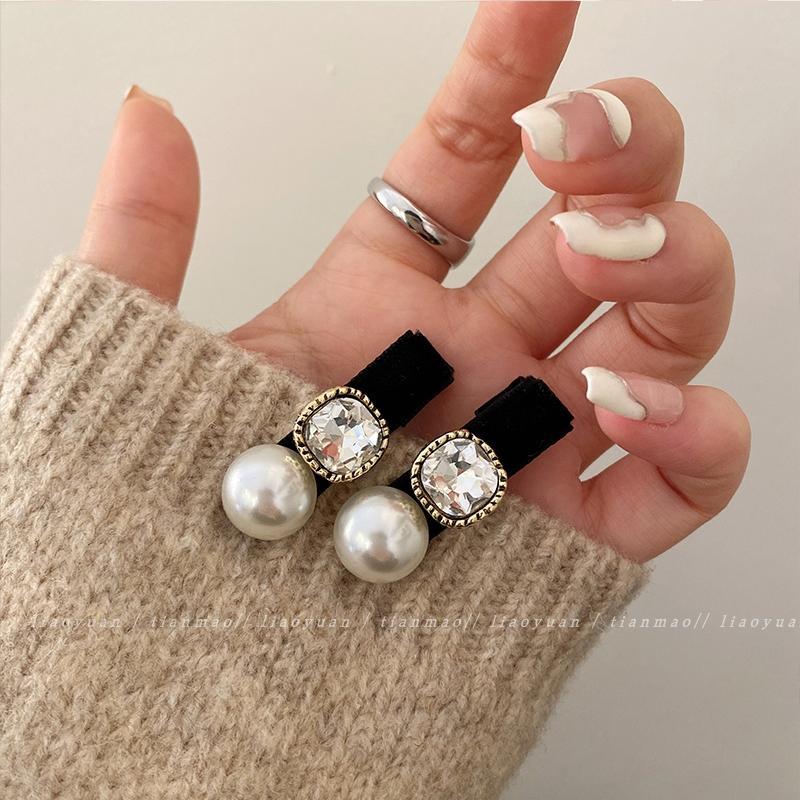 优雅天花板~仿方碎发夹女侧边网红刘海夹前额ins简约夹子头