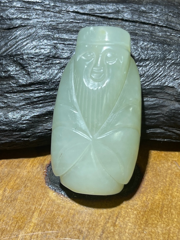 挂件吊坠项链气质毛衣链精雕白色雕刻链子精美玉佩