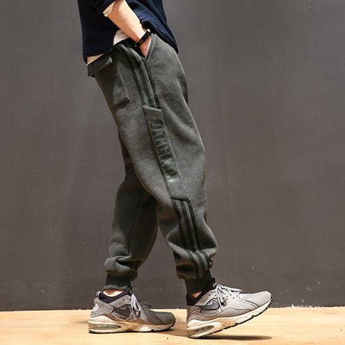 冬季男士裤子日系加绒加厚宽松运动休闲裤大码束脚裤小脚卫裤潮男