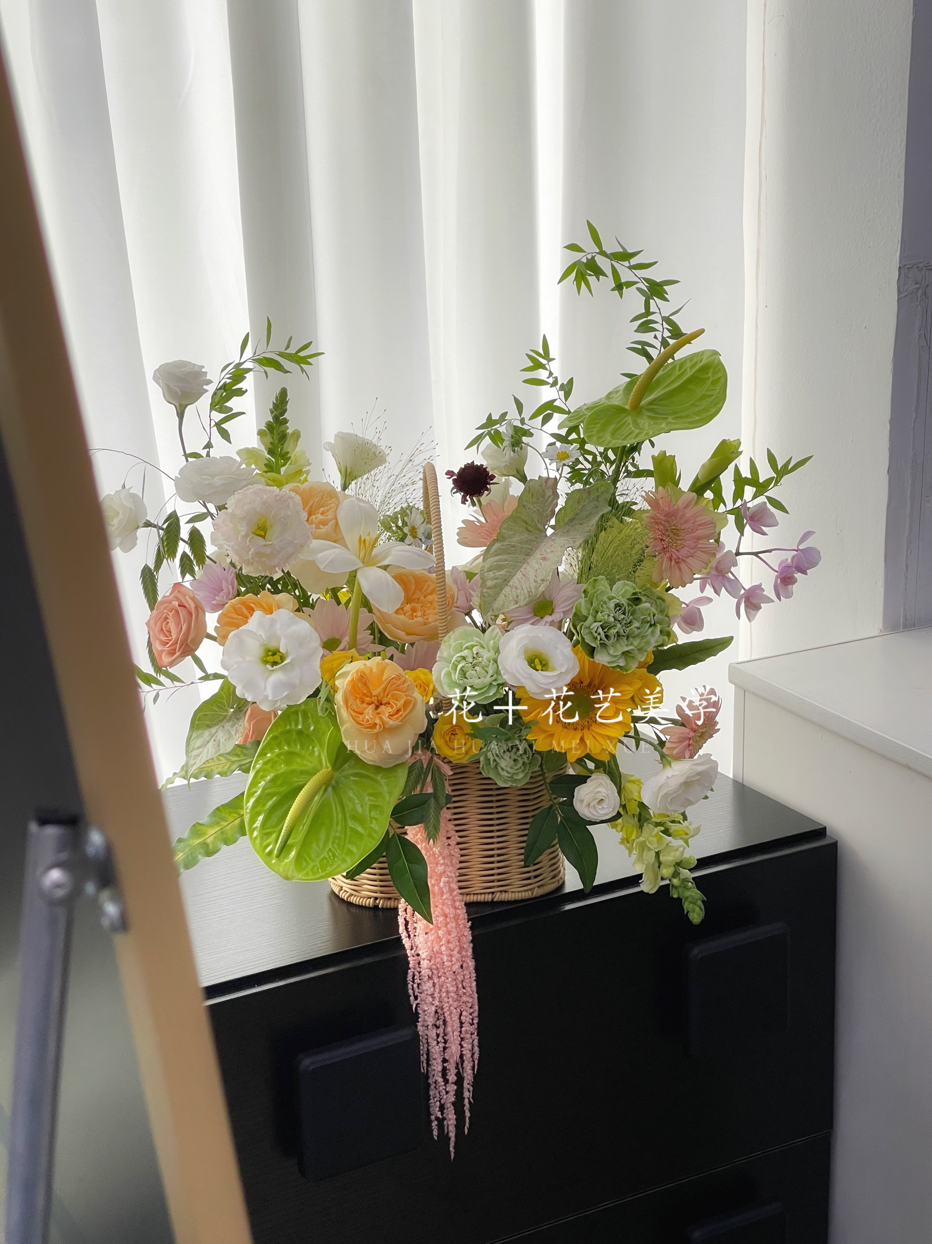 田园风主题手提花篮送妈妈送领导送产妇送闺蜜送开业