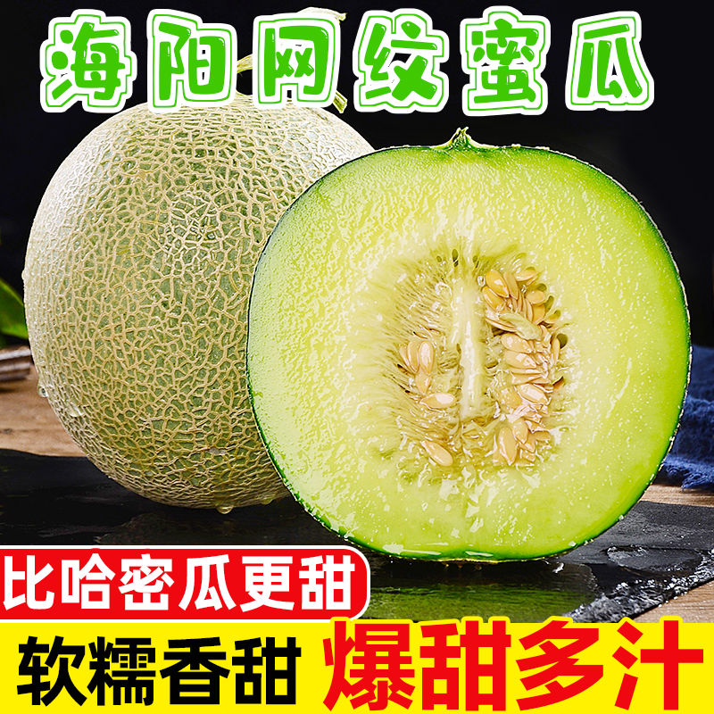 正宗海南网纹瓜网纹蜜瓜玫珑蜜瓜水果冰淇淋蜜瓜当季新鲜水果香甜