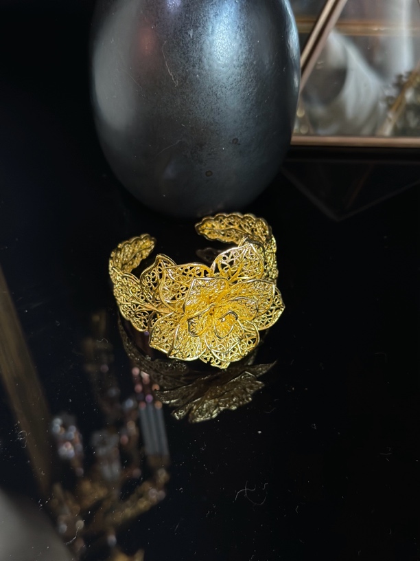 888喜看优选玫瑰花立体手镯精致新中式新娘汉唐马来褂旗袍汉服