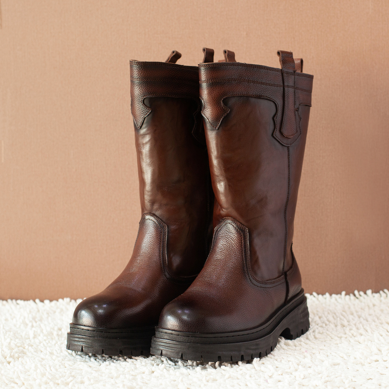 8105男士中筒粗筒雪地靴防冻防滑上线鞋底耐磨不开胶新品时尚男鞋