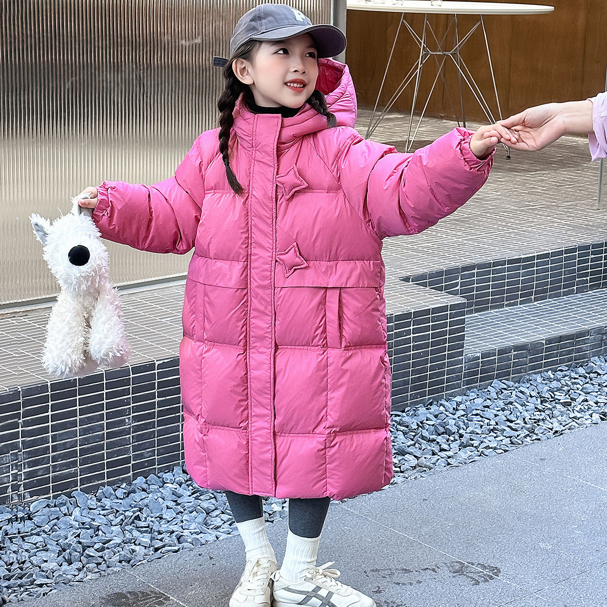 波司澄女童冬装羽绒衣2023新款洋气女大童冬季加厚外套儿童