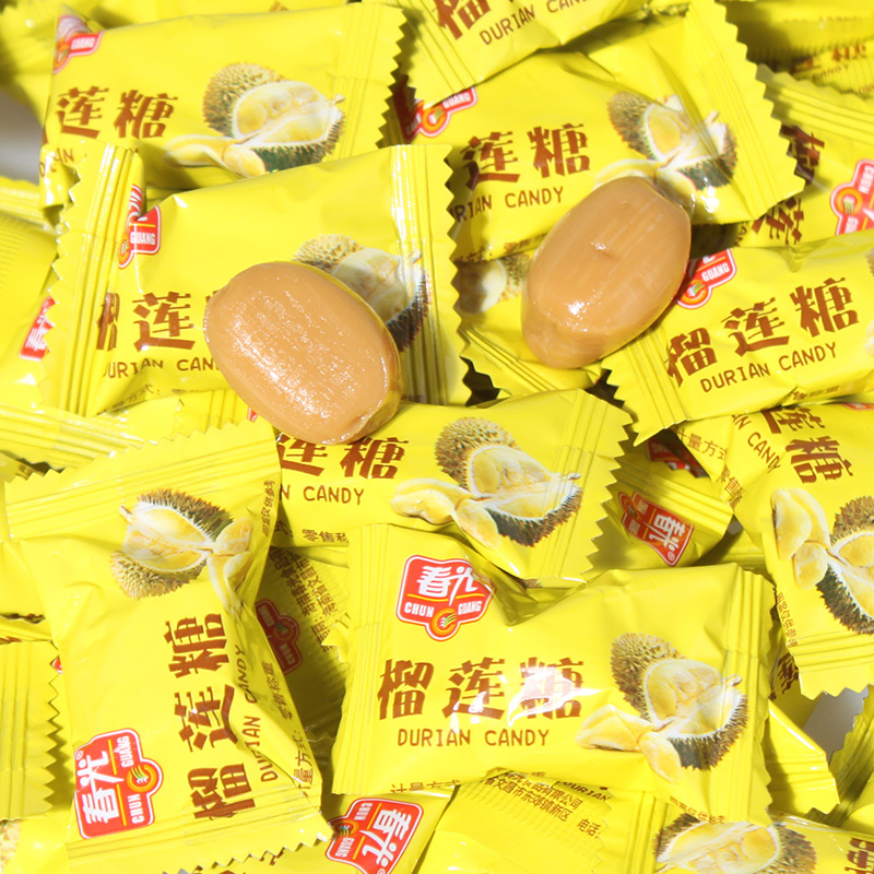 海南特产 春光榴莲糖袋装 硬糖春光食品 袋装水果味糖果喜糖
