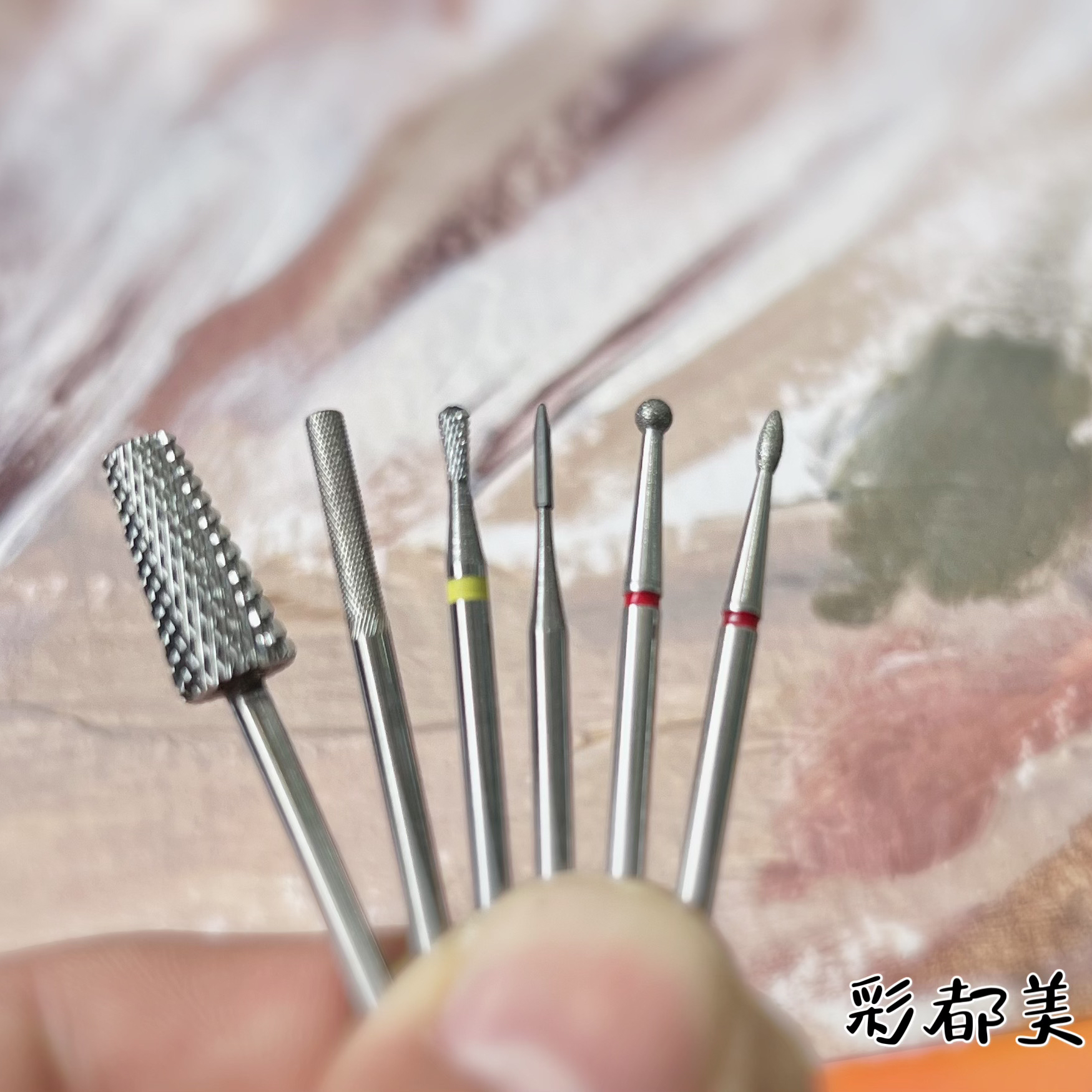 钨钢美甲打磨头高端快速卸甲光疗台阶修型去死皮打磨头
