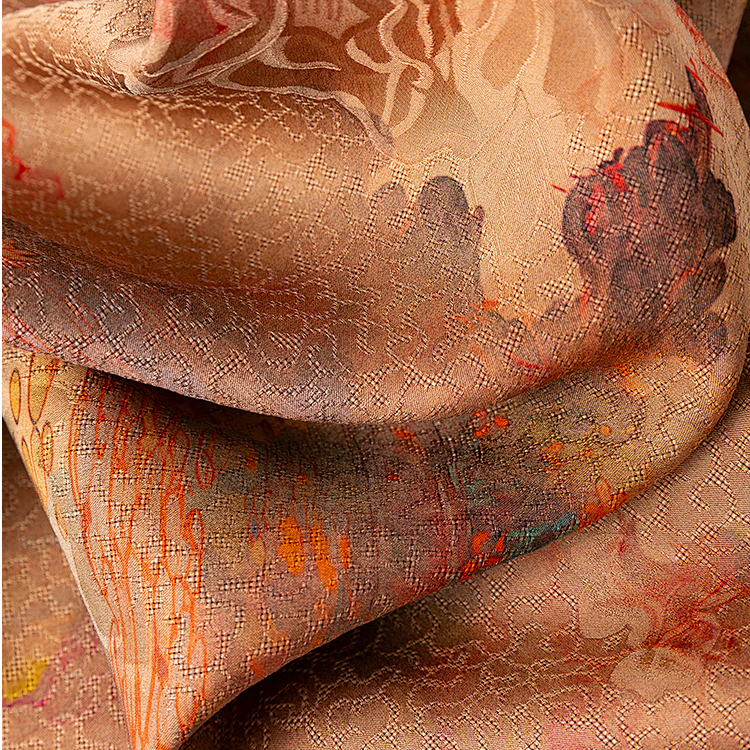 5-99桑蚕丝香云纱零碎料刀口布气质休闲复古丝巾时尚薄款布头