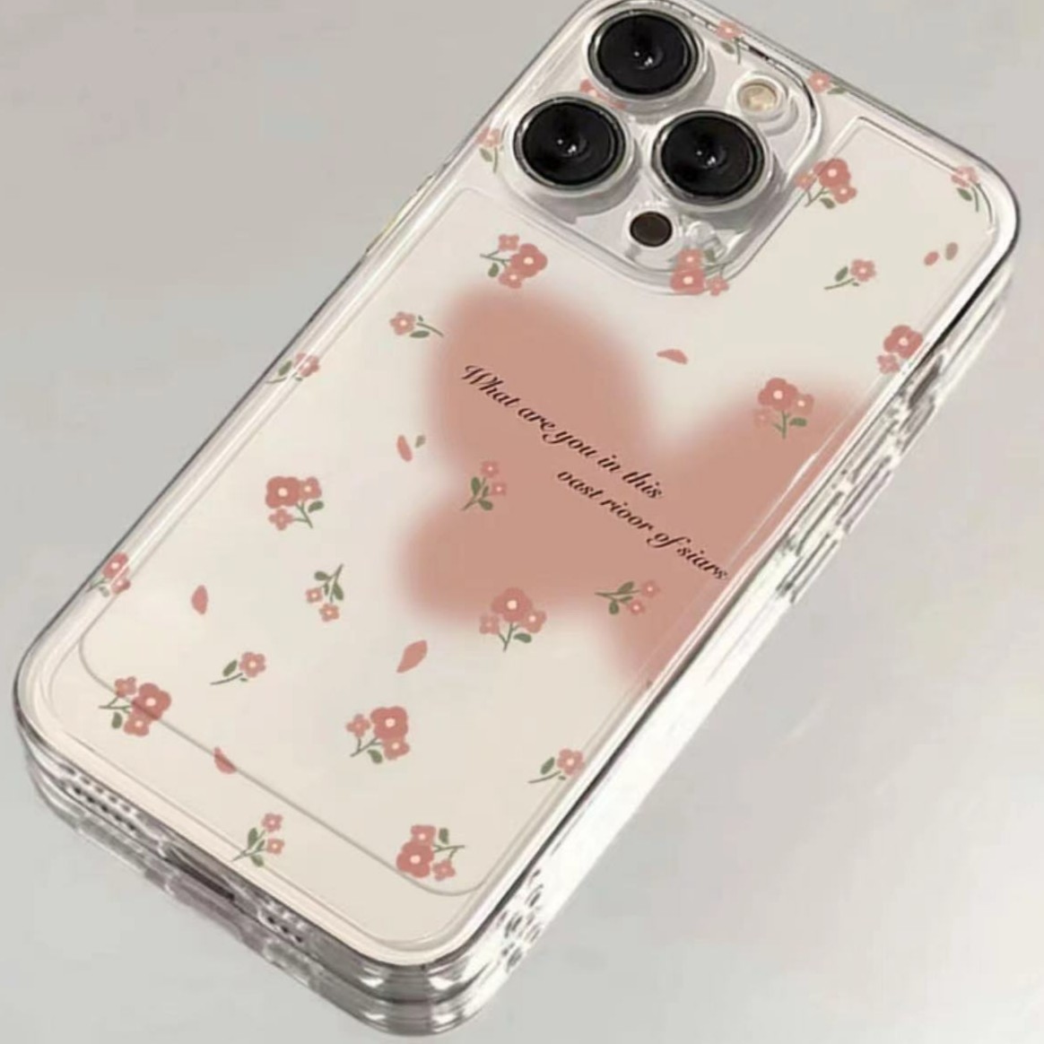 碎花蝴蝶用于iPhone15/14/13苹果ins小米vivo华为oppo全包手机壳