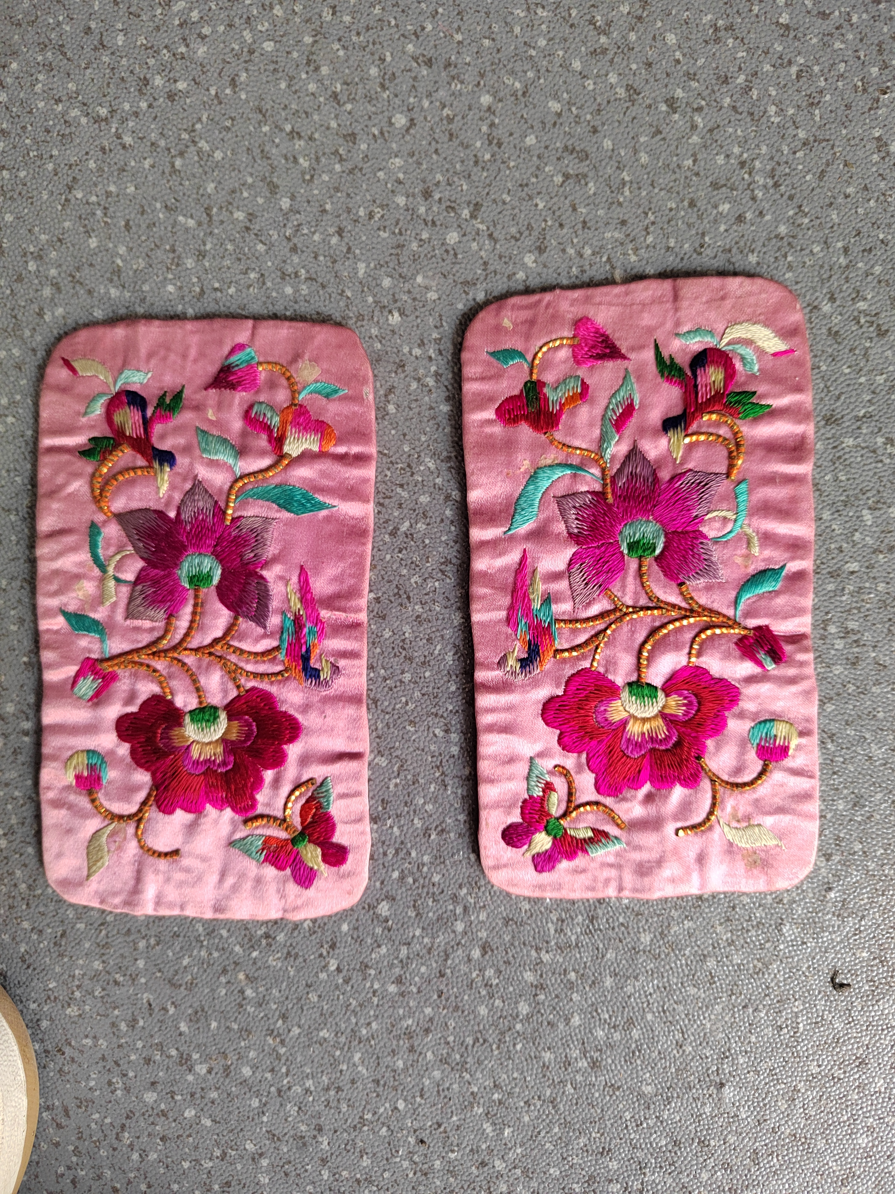 全手工丝线刺绣花片！