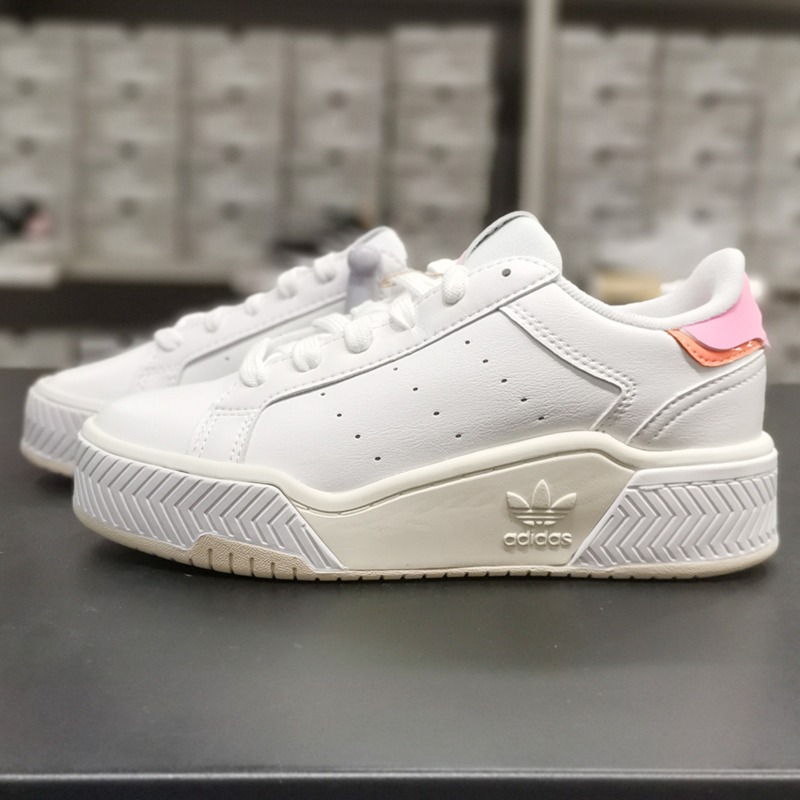 Adidas阿迪达斯女款夏季三叶草小白鞋板鞋2023新款运动鞋子GX1848