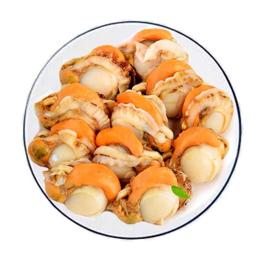 【小好】带膏带黄新鲜扇贝肉 到手5斤 美味海鲜 包邮到家