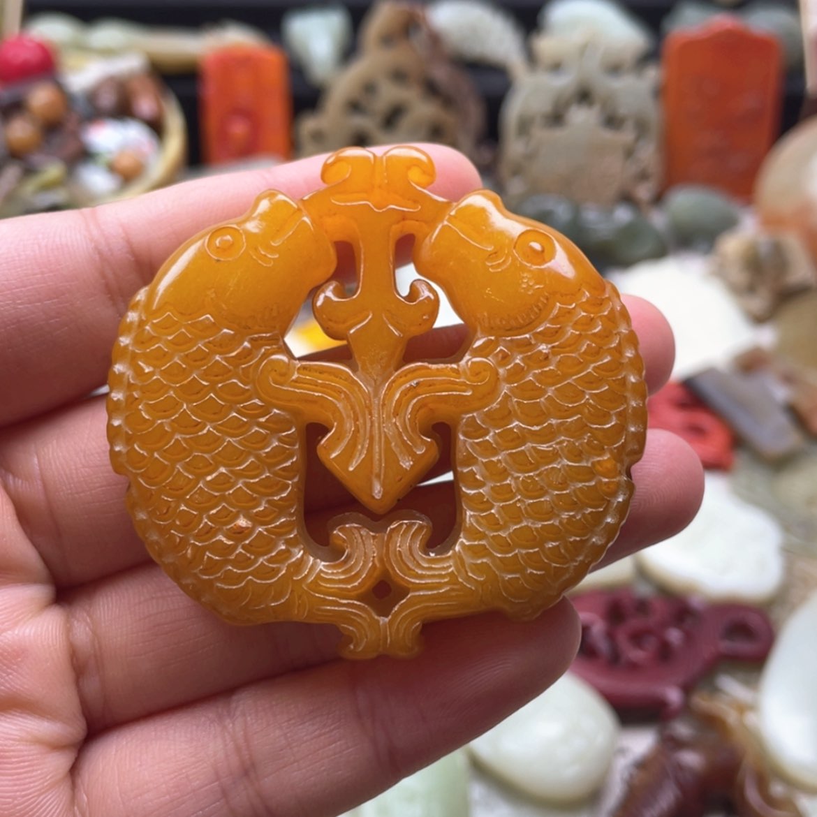 【闪购商品】蛇纹石玉颈饰未镶嵌69