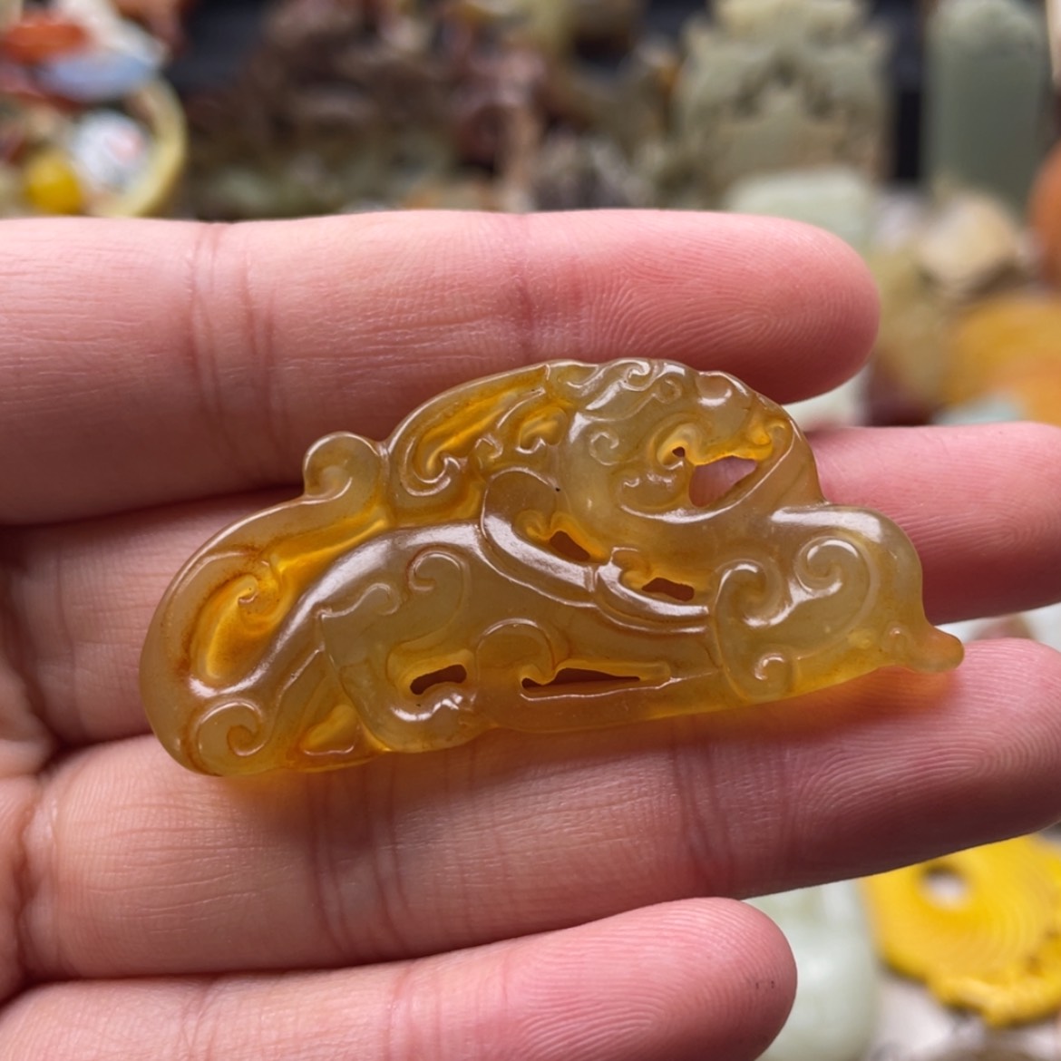 【闪购商品】蛇纹石玉颈饰未镶嵌57