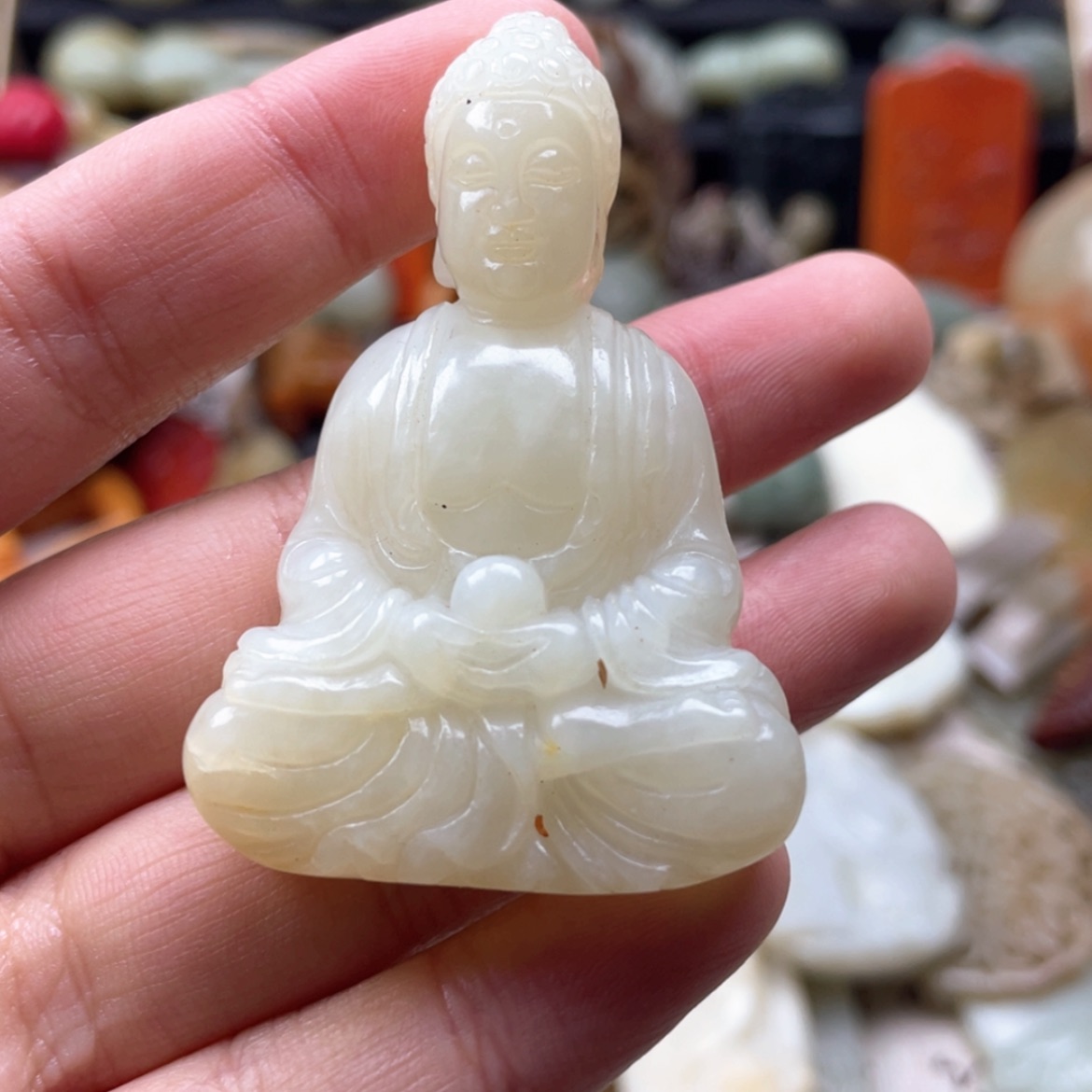 【闪购商品】蛇纹石玉颈饰未镶嵌90