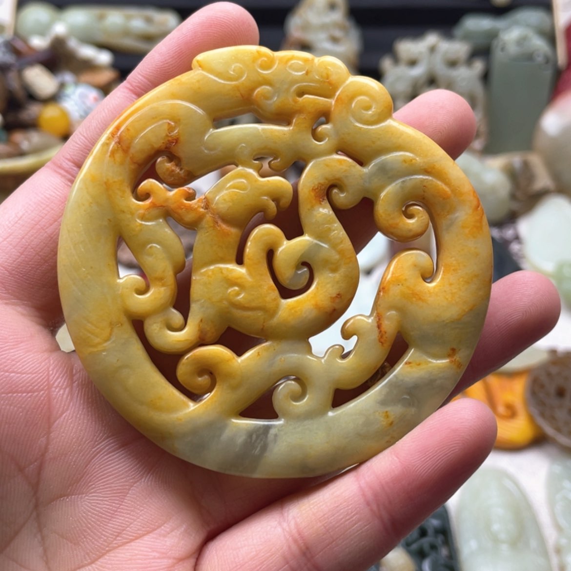 【闪购商品】蛇纹石玉颈饰未镶嵌113