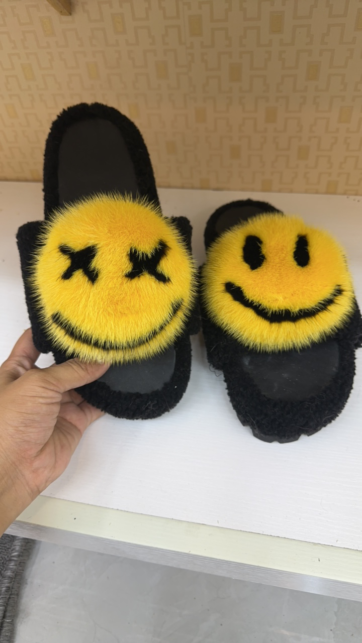 毛毛拖鞋女外穿2024秋冬款真皮羊羔毛皮毛一体加厚保暖一字拖鞋女