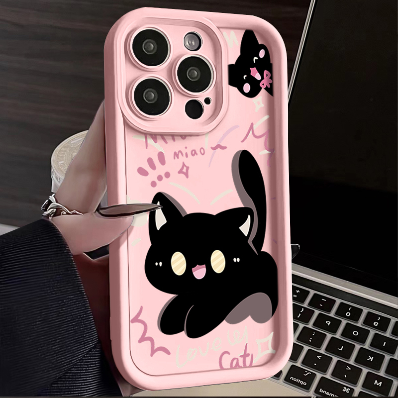 惊吓猫iphone15苹果手机壳14promax硅胶13PRO高级12/11/XSXR78P套