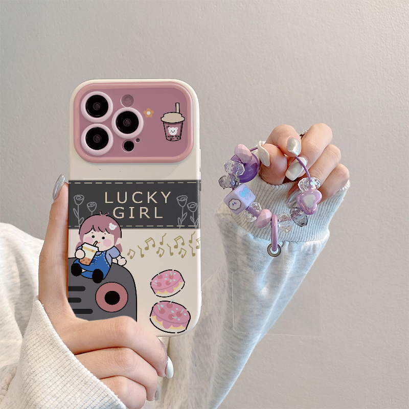 幸运女孩防摔手机壳（苹果/华为/OPPO/VIVO/小米）iPhone15个性简