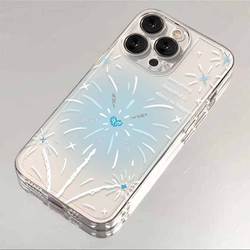 冬日花火iPhone14卡通13/12手机壳15pro软11苹果oppo华为vivo小米
