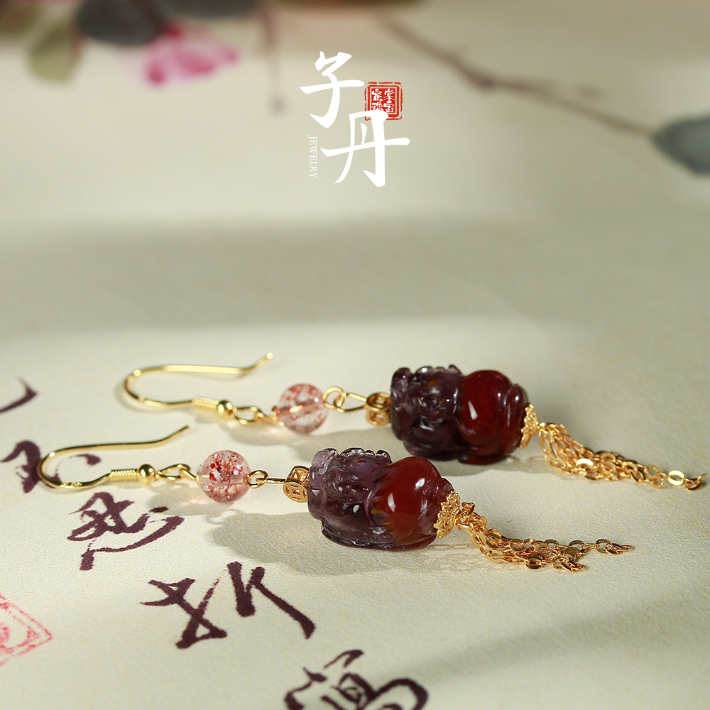 【雯雯】极光貔貅耳钩  W1-144 B4-200