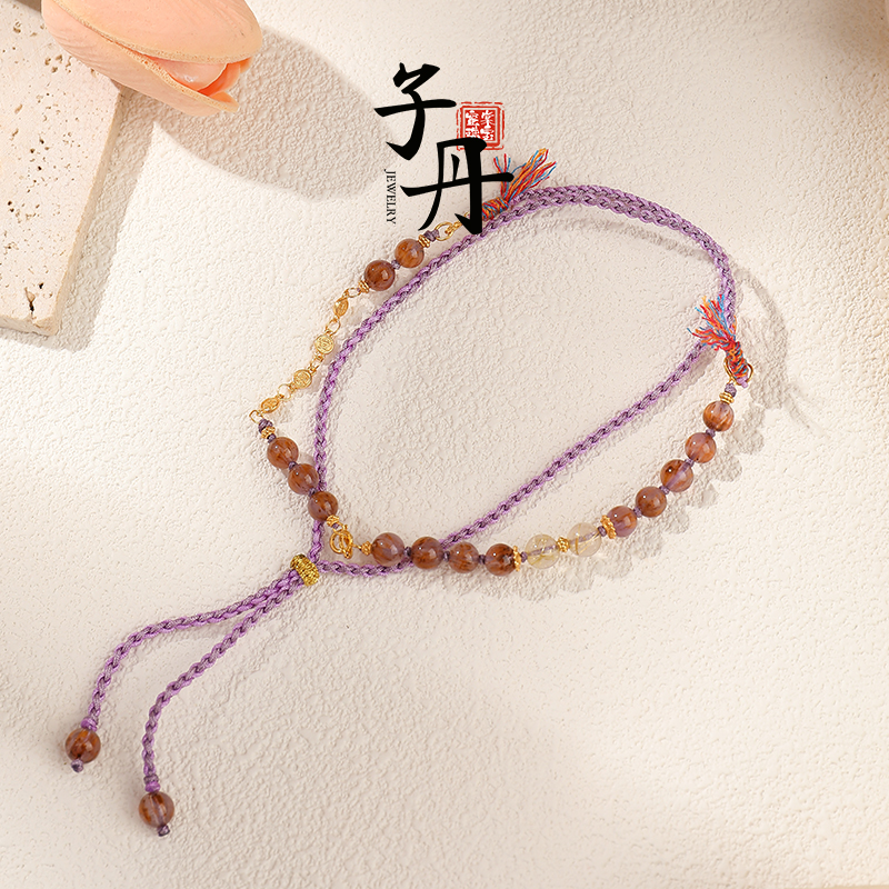 【雯雯】紫钛DIY项链 W1-160 B4-216