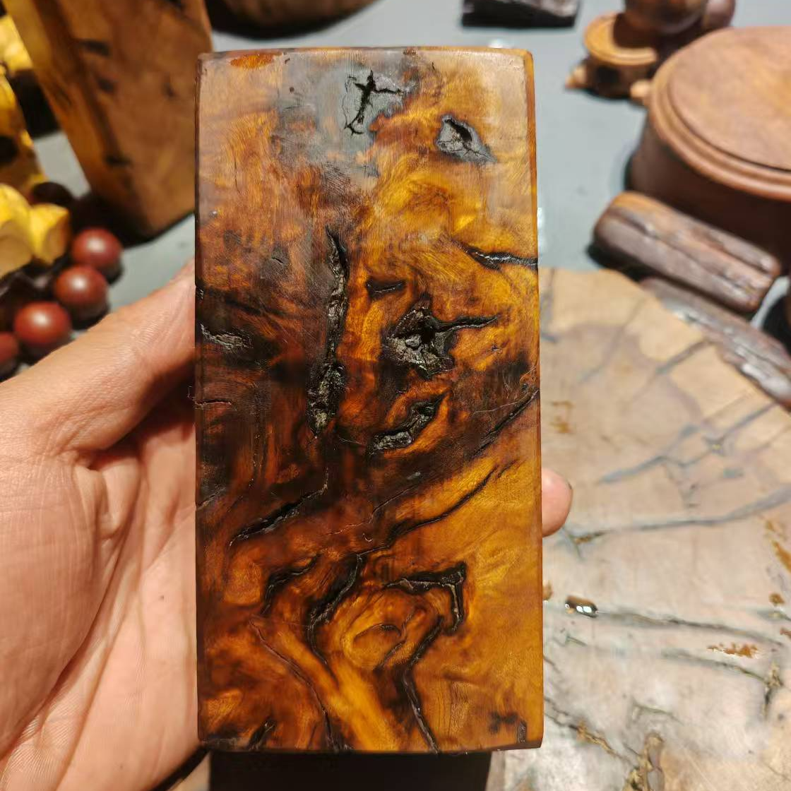 雷击枣木木料手把