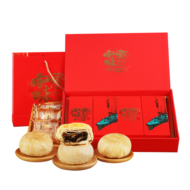 福同惠中国味无蔗糖月饼礼盒480g/提