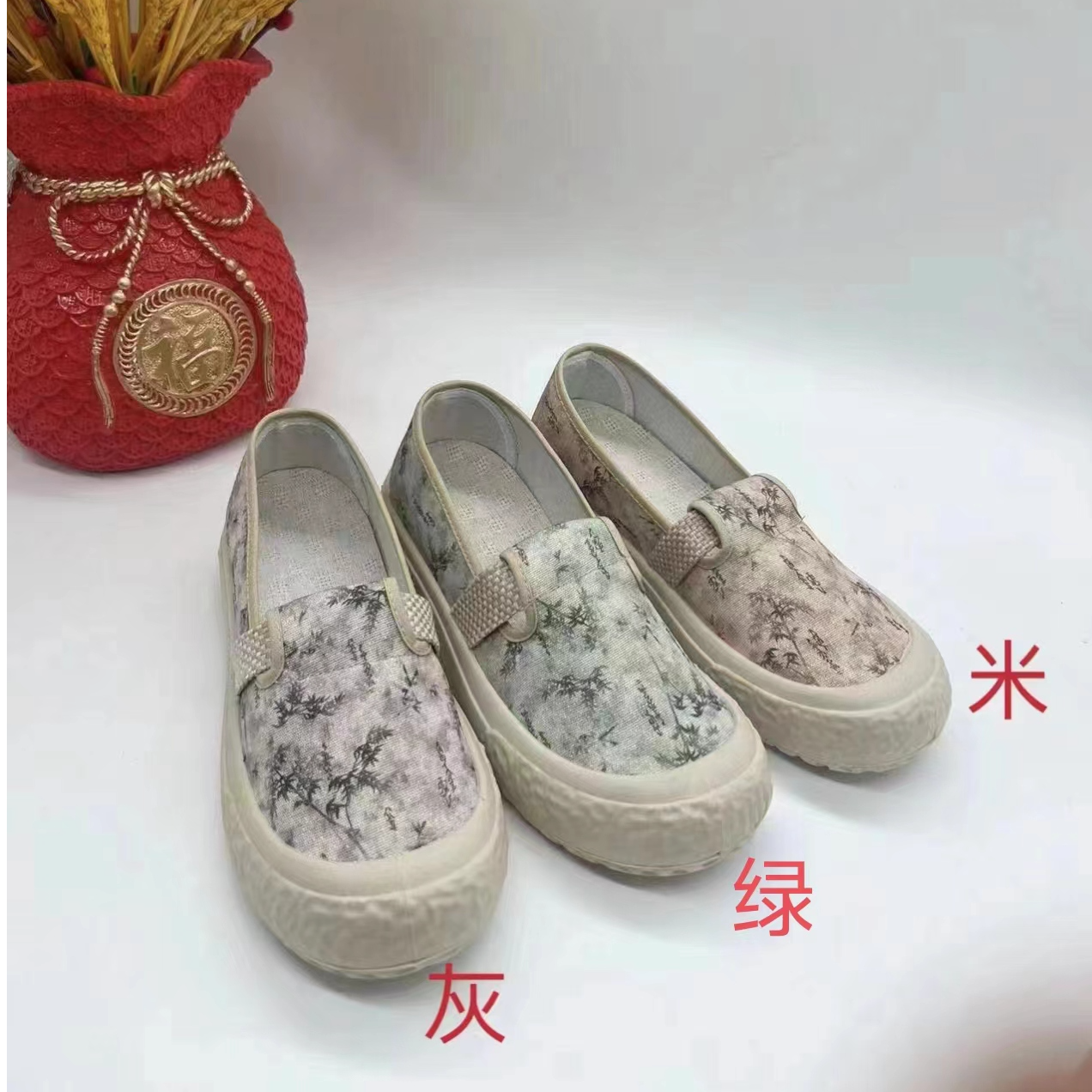 只要快递费~女士国风百搭软底一脚蹬新款5.0渔夫鞋9812