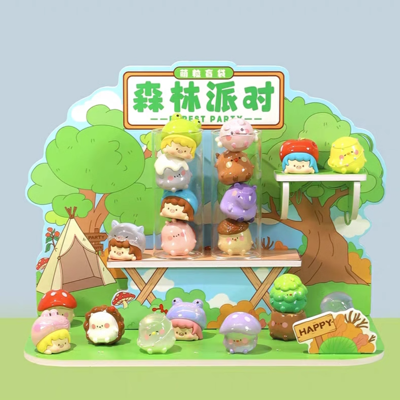 森林派对崽崽萌粒正版盲袋盲盒迷你手办创意桌面小摆件