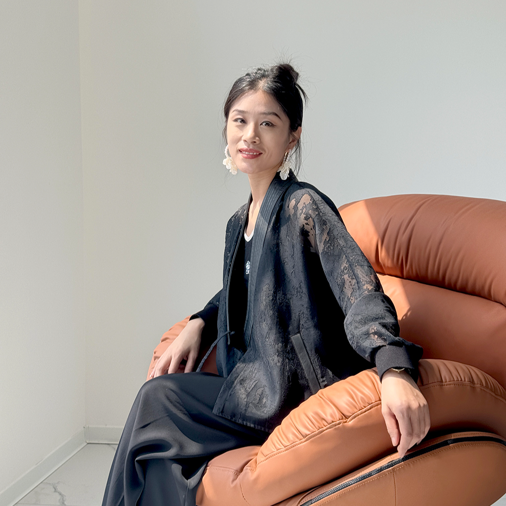 SUIJI/随机女士气质网红时尚复古国风中式印花提花防晒外套2265