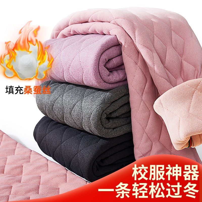 校服神器保暖裤一条过冬中大童冬季儿童棉裤内穿男童女童加绒加厚